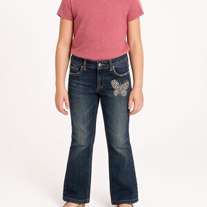 Seven7 Girls Studded Butterfly accented bootcut jeans Size 10 NWT
